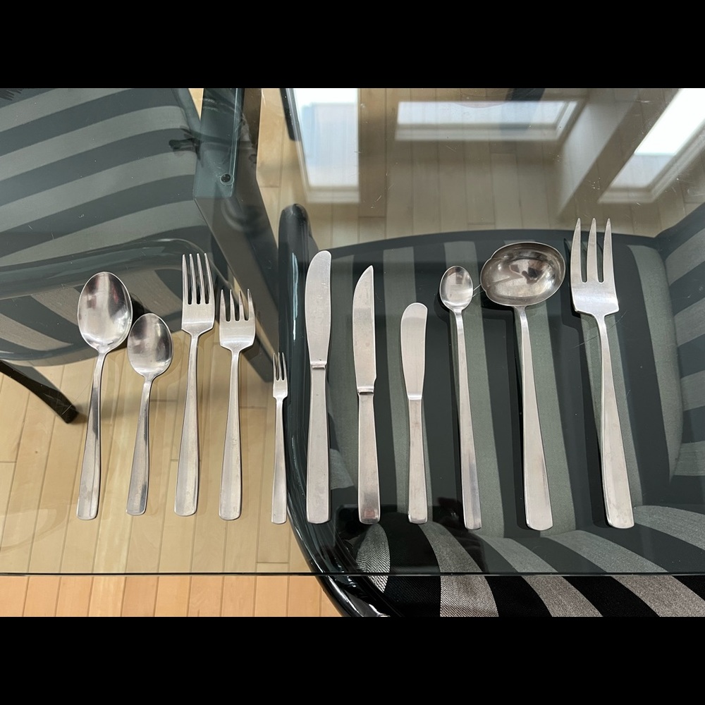 Mid-century modern Gense Swedish Flatware.